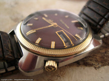 Load image into Gallery viewer, Day-Date Brown Dial Accutron Tonneau, Electric, 35x41mm
