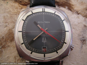 Highly Collected Accutron 'TV Style' with Dark Slate Gray Two Tone Dial, Electric, 36x36mm