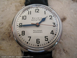Bulova Accutron 'Railroad Approved' with Bold Off-White Dial
