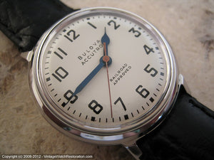 Bulova Accutron 'Railroad Approved' with Bold Off-White Dial, Electric, Large 35mm