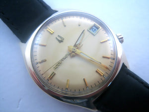 Minty 1969 14K Solid Gold 218 Accutron, Electric, 34mm