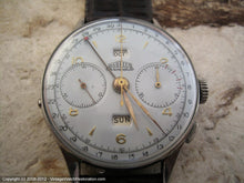 Load image into Gallery viewer, Rare Angelus Chronodato Day-Date-Month, Manual, Huge 38m
