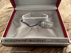 Bulova Accutron Railroad Approved c.1968, Electric, Large 35mm