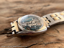 Load image into Gallery viewer, Accutron Spaceview First Year of Issue in Asymmetrical Case with 14K Gold Inlay -- Rare, Electronic, 33.5x40mm

