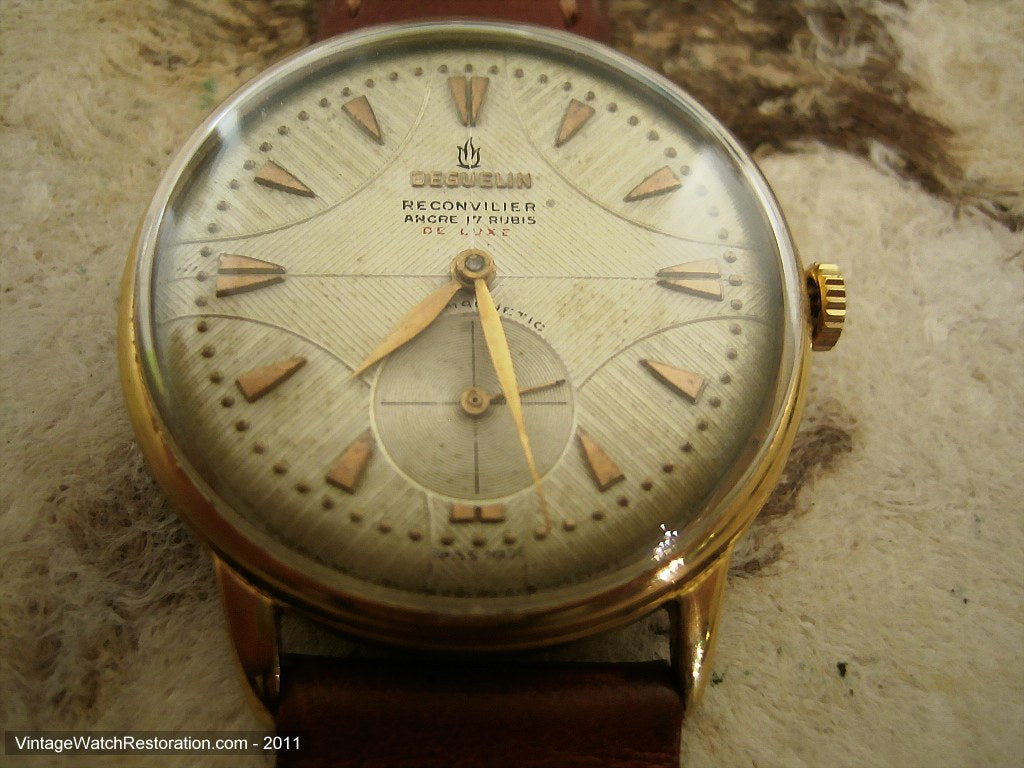 Beguilin Reconvilier with Textured Dial Design, Manual, Huge 37mm