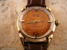 Load image into Gallery viewer, Amber Dial Benrus with Deco Lugs, Manual, 33.5mm
