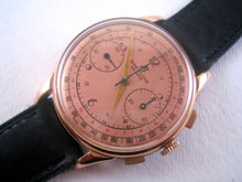 Load image into Gallery viewer, Breitling Venus 175 Salmon Deco Dial, Chronograph, Huge 38mm
