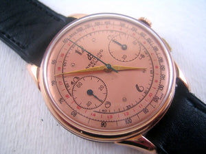 OROLOGIO CRONOGRAFO VINTAGE Oro Da Uomo GHC Manuale. VALJOUX Cal 7733 OROLOGIO CRONOGRAFO VINTAGE Oro Da Uomo GHC Manuale. VALJOUX Cal 7733