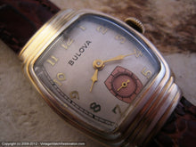 Load image into Gallery viewer, Bulova Two Tone Deco Case, Manual, 25x35.5mm
