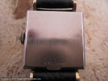 Load image into Gallery viewer, Bulova Black Dial Doctor Style in Square Case, Manual, 25x25mm
