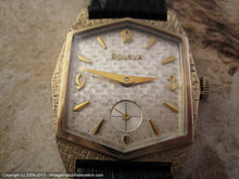 Load image into Gallery viewer, Waffle Six Sided Dial Bulova with Art Deco Numbers, Manual, 28x35mm
