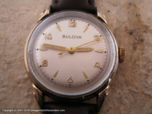 Load image into Gallery viewer, Mid Fifties Bulova with Stellar Dial and Decoratively Turned Lugs, Manual, 31.5mm
