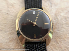 Load image into Gallery viewer, Bulova Black Dial with Diamond Marker at Twelve, Manual, 34x39.5mm
