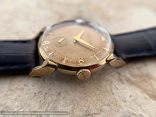 Load image into Gallery viewer, Bulova from the Fifties with Golden Patina, Pie Pan Dial and Curved Lugs, Manual, 29mm
