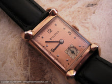Load image into Gallery viewer, Sweet Bulova Rose Gold Dial with Deco Pyramid Tip Case, Manual, 21.5x38mm
