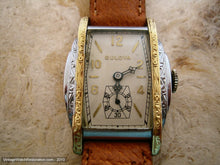 Load image into Gallery viewer, Fantastically Decorative Stepped Design Bulova, Manual, 27x37mm
