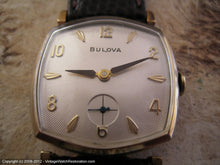 Load image into Gallery viewer, Six Sided Bulova with Sunburst Silver Dial, Manual, 28x36mm
