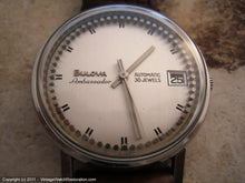 Load image into Gallery viewer, Amazing Bulova Ambassador with Date, Manual, Very Large 35.5mm
