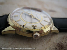 Load image into Gallery viewer, Funky Mid-Sixties Bulova with Golden Circle Dial Design , Manual, 32mm

