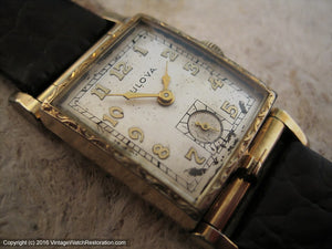 Rare All Original Bulova 'Flip Top', Manual, 22x39mm