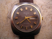 Load image into Gallery viewer, Bulova 23 Brown Dial Beauty with Day-Date (OC), Automatic, 35x40mm
