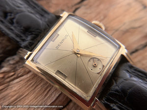 Benrus Sweet Square Case and Star Dial, Manual, 25.5x34.5mm
