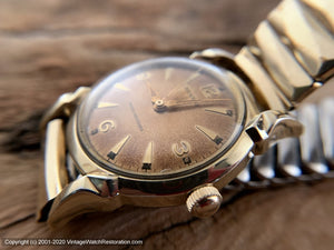 Benrus Perfect Coppery Aged Dial, Turned Lugs, Manual, 32.5mm