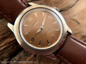 Benrus Original Coppery-Brown Dial, 3-Star, Automatic, 34mm