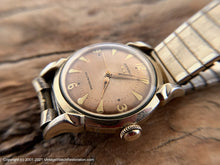 Load image into Gallery viewer, Benrus  3-Star Magnificent Copper Patina Dial in Bold Case with Turned Lugs, Automatic, 32.5mm
