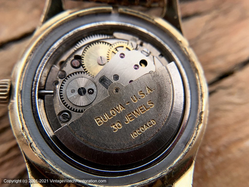 Bulova 30 jewels self hotsell winding watch