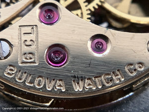 Bulova Original Silver Cross Hair Design Dial in Golden Square Case , Manual, Square 31x31mm