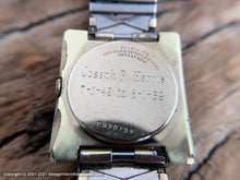 Load image into Gallery viewer, Bulova Original Silver Cross Hair Design Dial in Golden Square Case , Manual, Square 31x31mm
