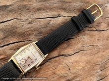 Load image into Gallery viewer, Bulova c.1946 in Angular Case, Domed Crystal and Near Perfect Silver Dial, Manual, 25x36
