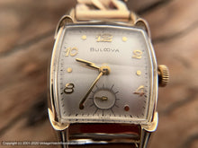 Load image into Gallery viewer, Bulova Tonneau Case with Quadrant Glass Crystal, Manual, 26.5x37.5mm
