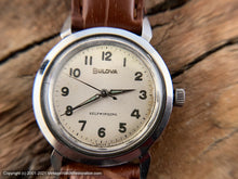 Load image into Gallery viewer, Bulova 1962 with Original Light Melon Military-Style Dial, Automatic, 33mm
