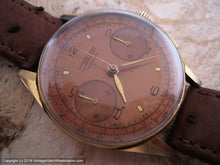 Load image into Gallery viewer, Charles Nicolet Tramelan Brownish-Copper Chrono Dial, Manual, Huge 37mm
