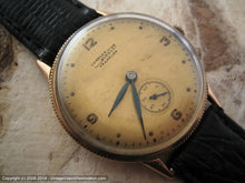 Load image into Gallery viewer, Charles Nicolet Tramelan 18K Gold with Coin Edge Style Bezel, Manual, Very Large 35mm
