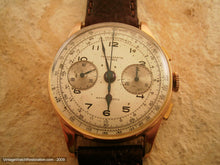 Load image into Gallery viewer, Original 18K Rose Gold Chronograph Suisse, Manual, Very Large 37mm

