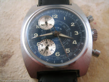 Load image into Gallery viewer, NOS Cimier Blue Dial Budget Chrono, Manual, Massive 38mm
