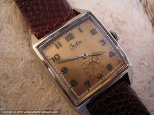 Hefty Square Croton Aquamatic with Copper Dial, Automatic, 30x30mm