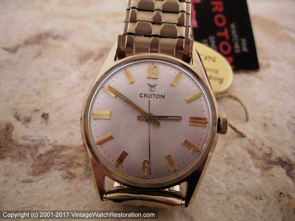 Gem Croton NOS 'Seaman' with Original Box and Papers, Automatic, 34mm