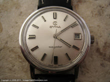 Load image into Gallery viewer, Near mint Cyma &#39;Navystar&#39; Silver Dial with Date, Automatic, Large 35mm
