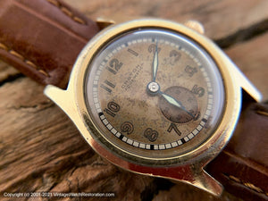 Croton Aquamatic with Wondrous Copper Patina and White Outer Band, Automatic, 29mm