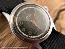 Load image into Gallery viewer, Croton &#39;Aquamatic&#39; Two Tone Black &amp; White Dial Military Era, Automatic, 29.5mm
