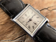 Load image into Gallery viewer, Cyma Original Roman Dial with Great Patina, Square Case, Manual, 25.5x25.5mm
