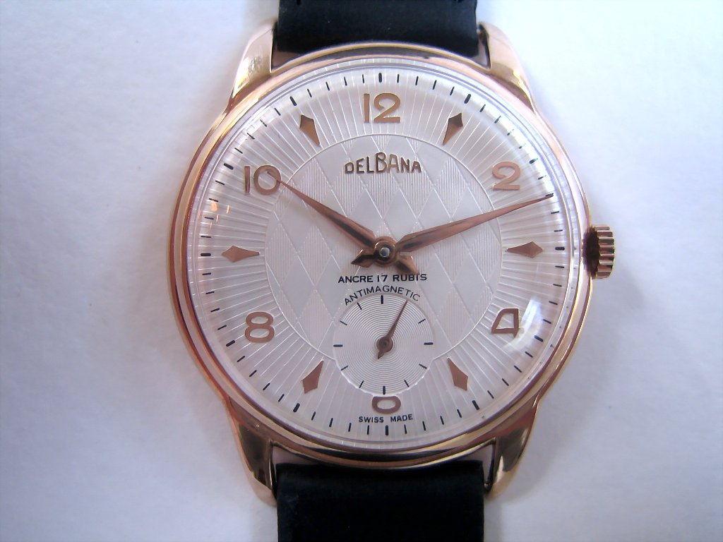 Huge Delbana Textured Dial, Manual, Whopping 38mm