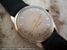 Load image into Gallery viewer, Beautiful Soft Golden Dial Delbana, Automatic, Large 34mm
