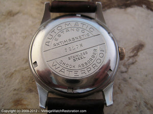 Delaware (Rodana) Patina Dial with Second Tick Markers, Automatic, 33.5mm