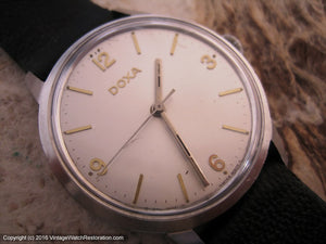 Classic Large Doxa with Silver Dial, Manual, Large 35mm