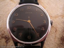 Load image into Gallery viewer, Military Style Black Dial Doxa, Manual, Huge 38mm
